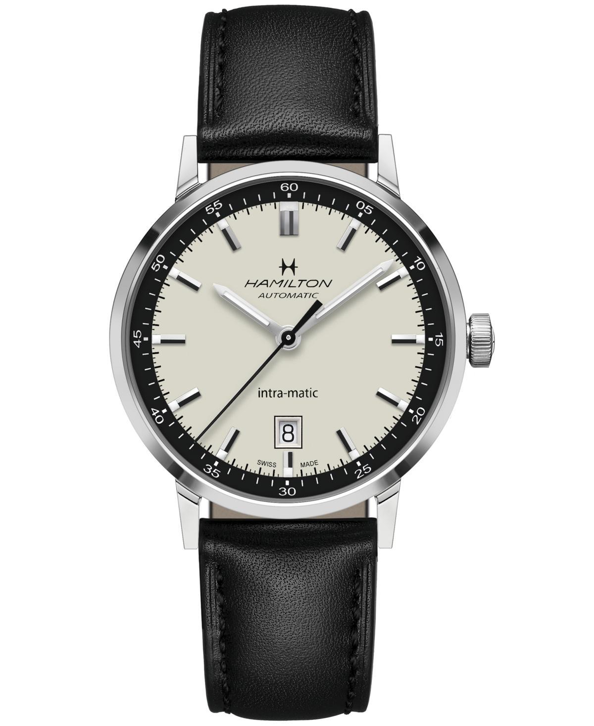 Hamilton American Classic Intra-Matic Brown Leather Automatic Watch Product Image