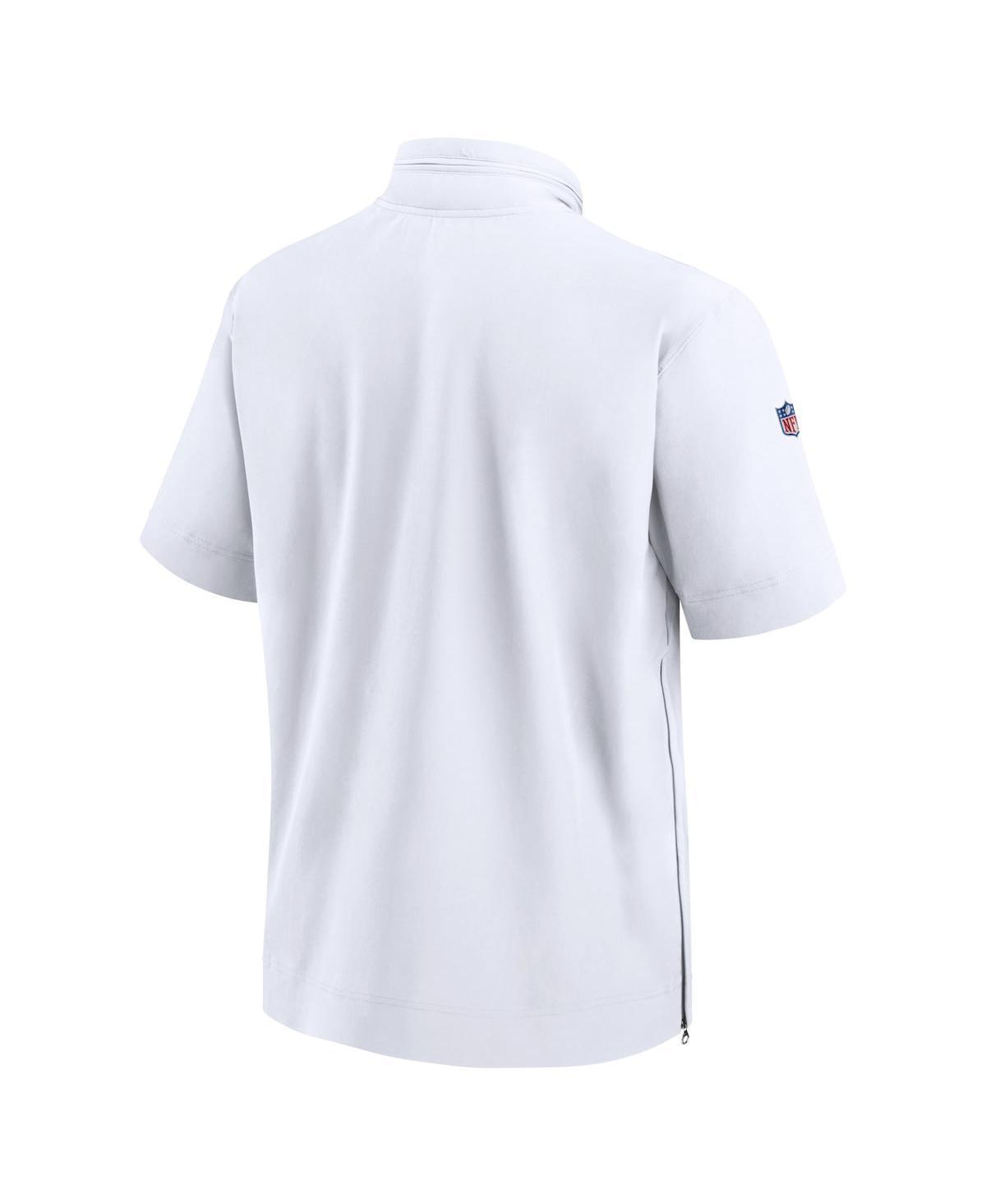 NIKE Men's Sideline Coach (nfl New England Patriots) Short-sleeve Jacket In White Product Image