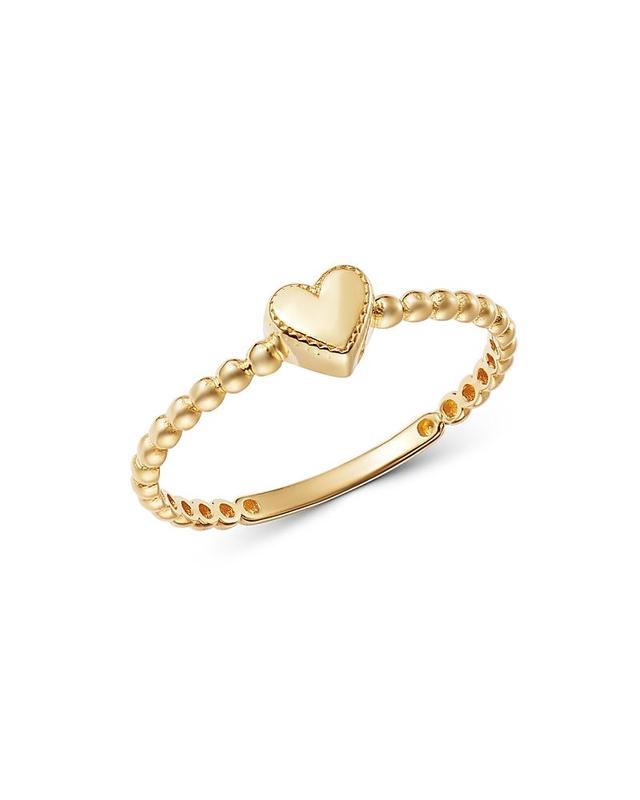 Moon & Meadow 14K Yellow Gold Heart Ring - 100% Exclusive Product Image