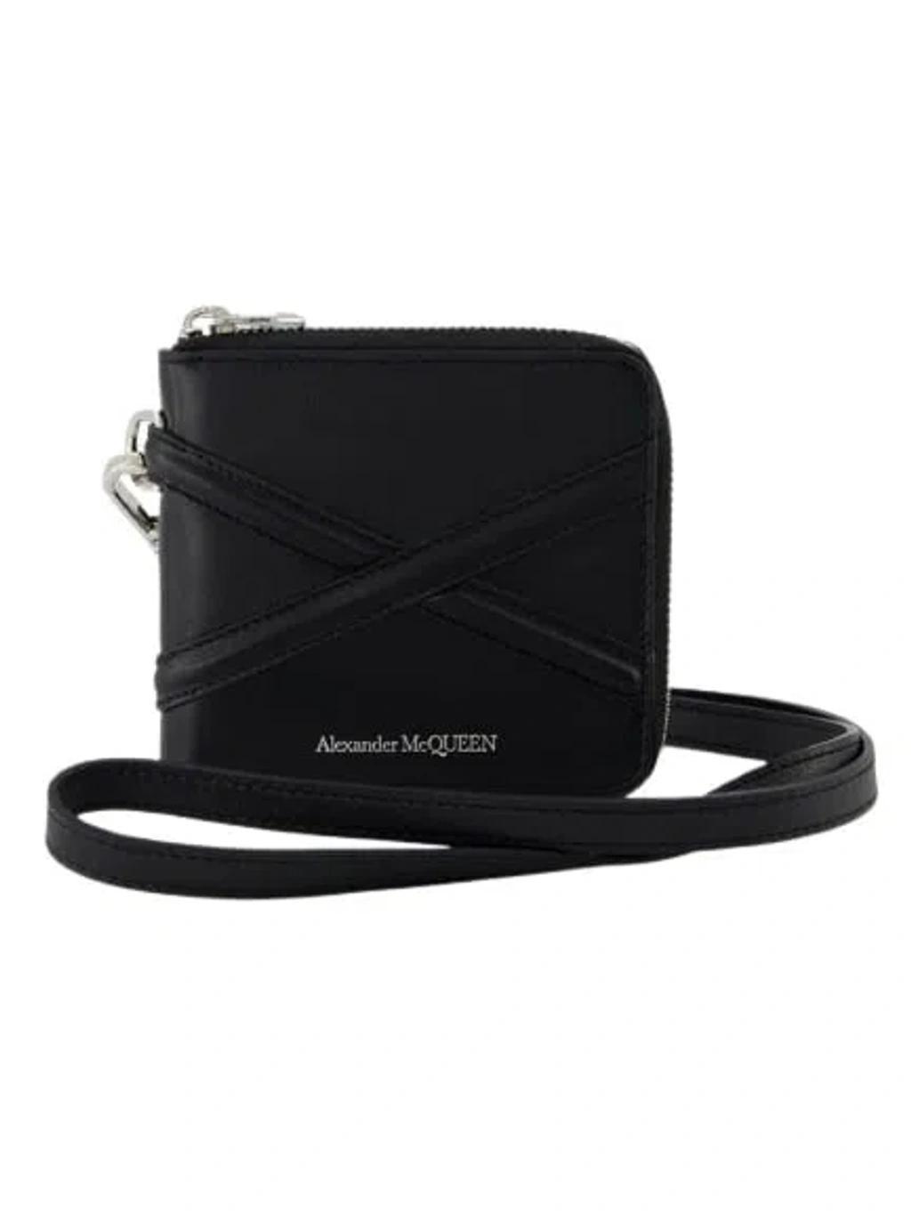 Zip Around Billfold Wallet  - Black - Leather Product Image