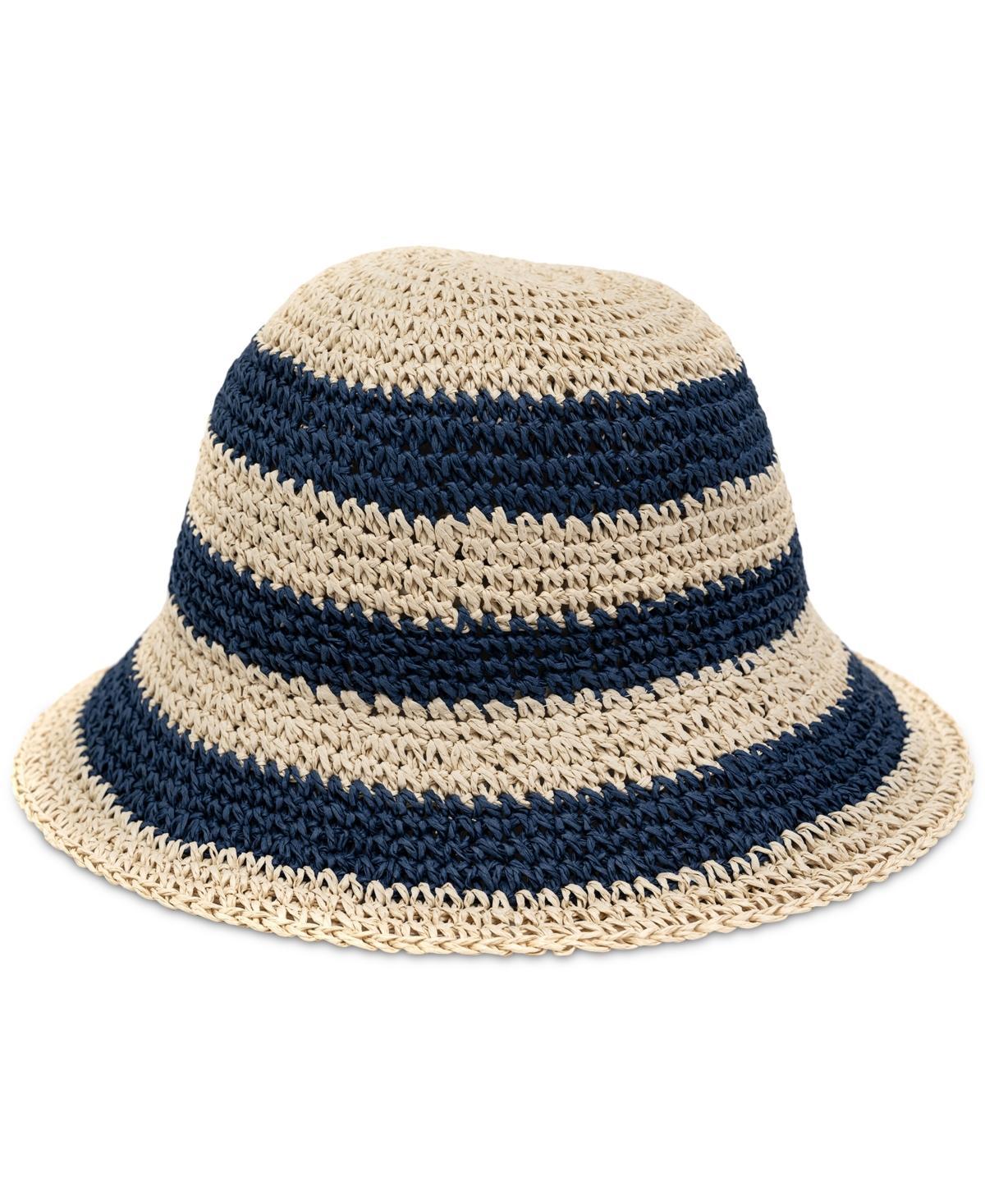 On 34th Womens Striped Crochet Cloche Hat, Created for Macys Product Image