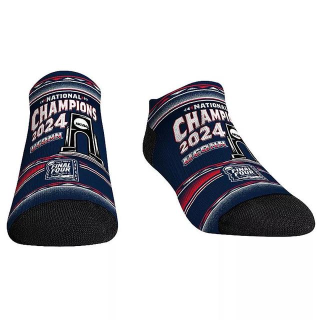 Unisex Rock Em Socks UConn Huskies 2024 NCAA Mens Basketball National Champions Fiesta Low-Cut Socks, Adult Unisex Blue Product Image