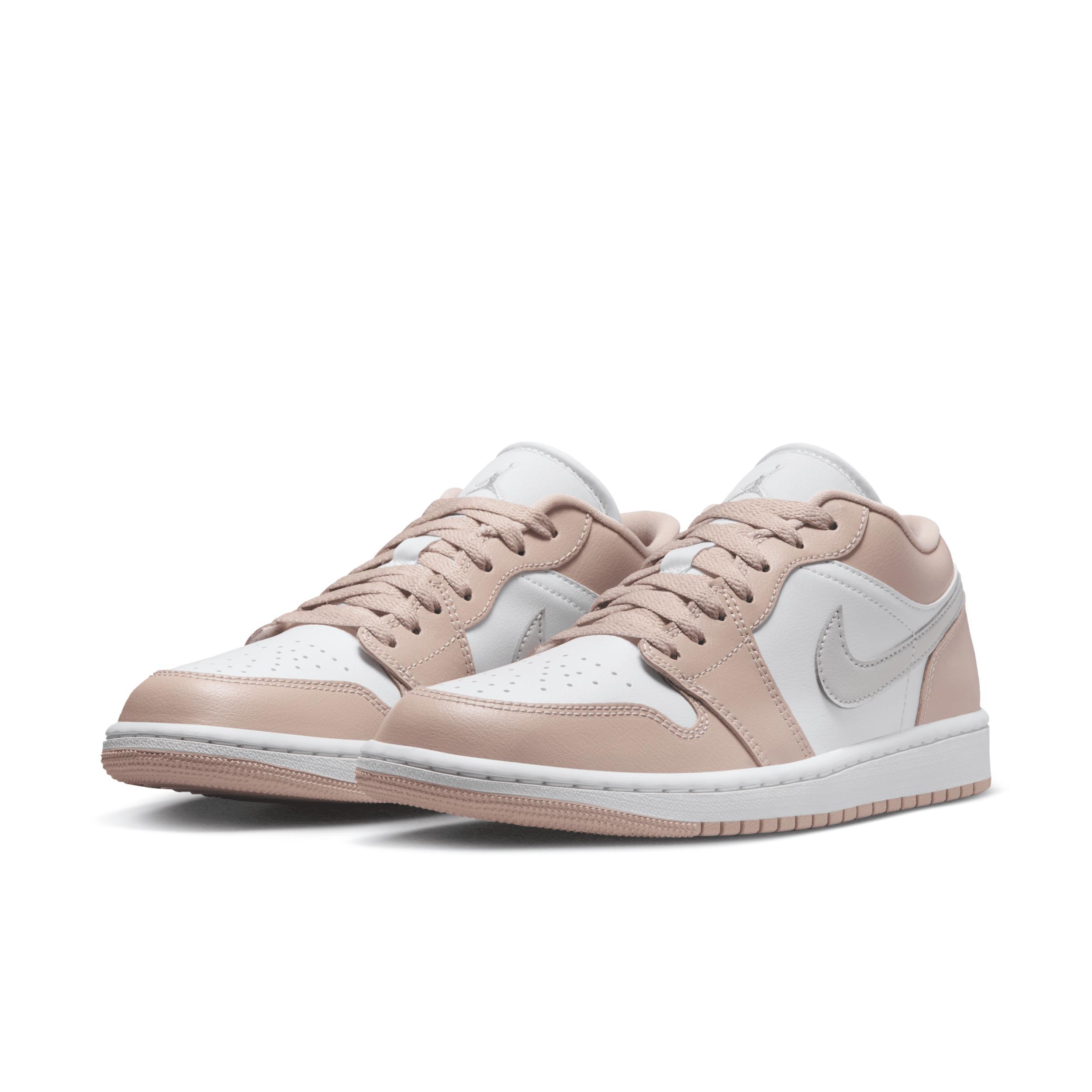 Jordan Womens Jordan AJ 1 Low - Womens Basketball Shoes Light Bone/White Product Image