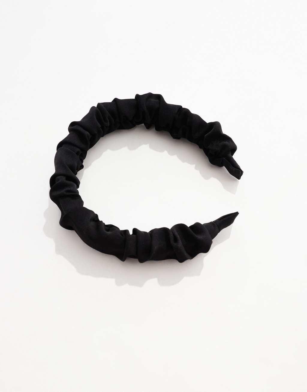 & Other Stories ruched headband in black Product Image