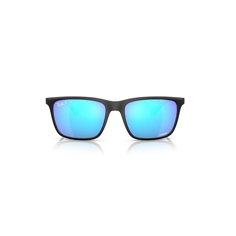 Ray-Ban 58mm Mirrored Polarized Rectangular Sunglasses Product Image