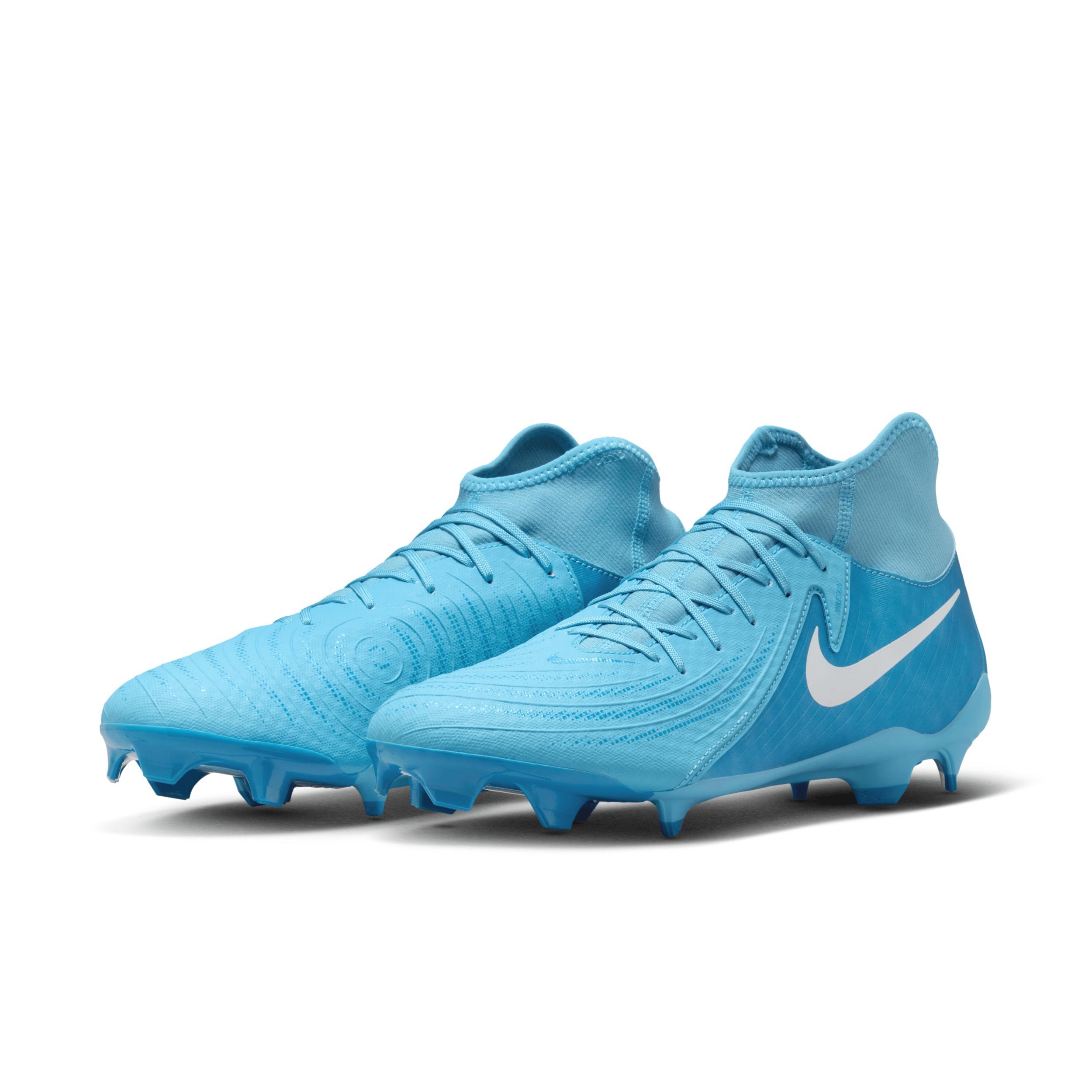 Nike Mens Phantom Luna II Academy FG/MG - Soccer Shoes Blue Fury/White Product Image