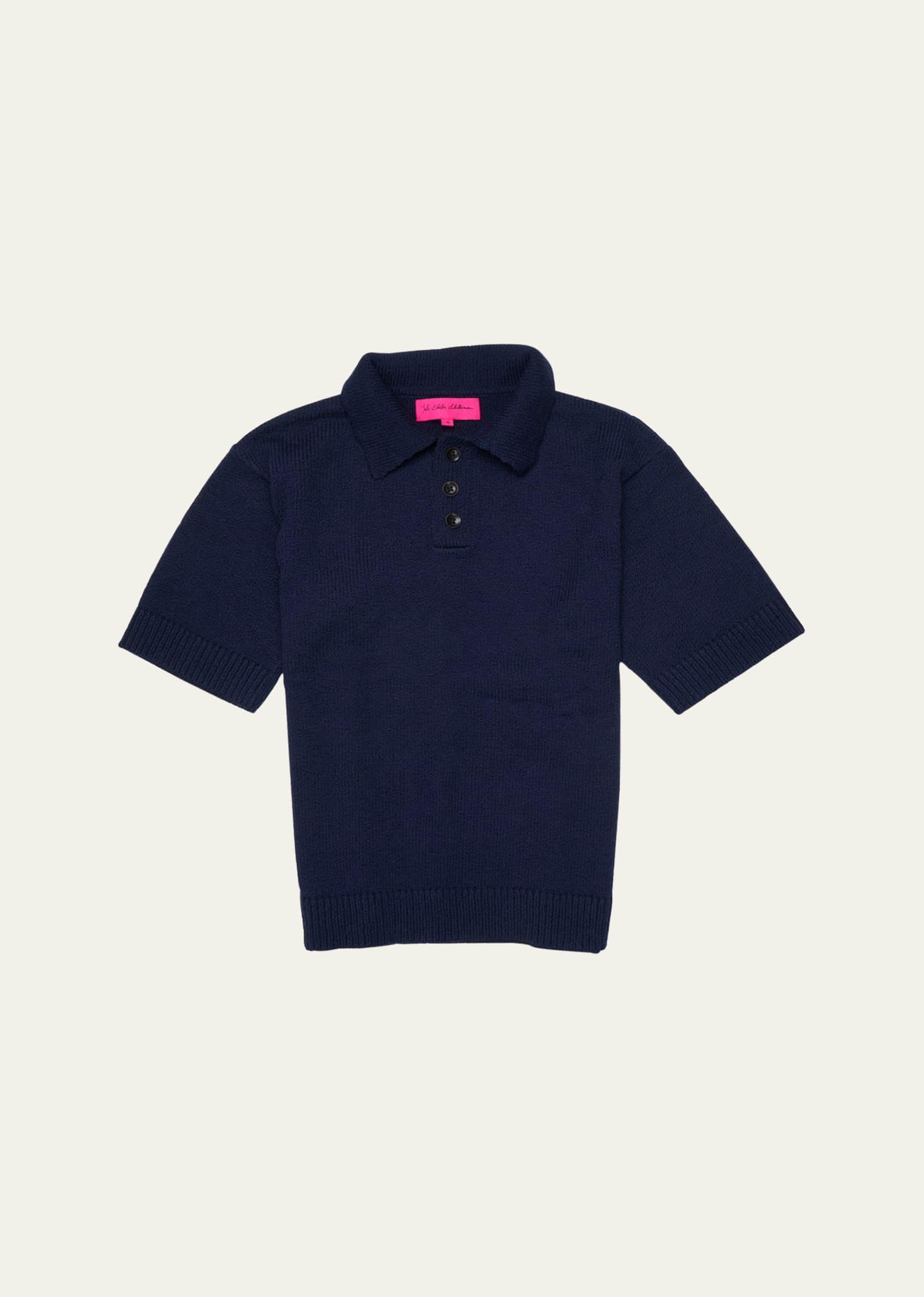 Mens Solid Knit Polo Shirt Product Image