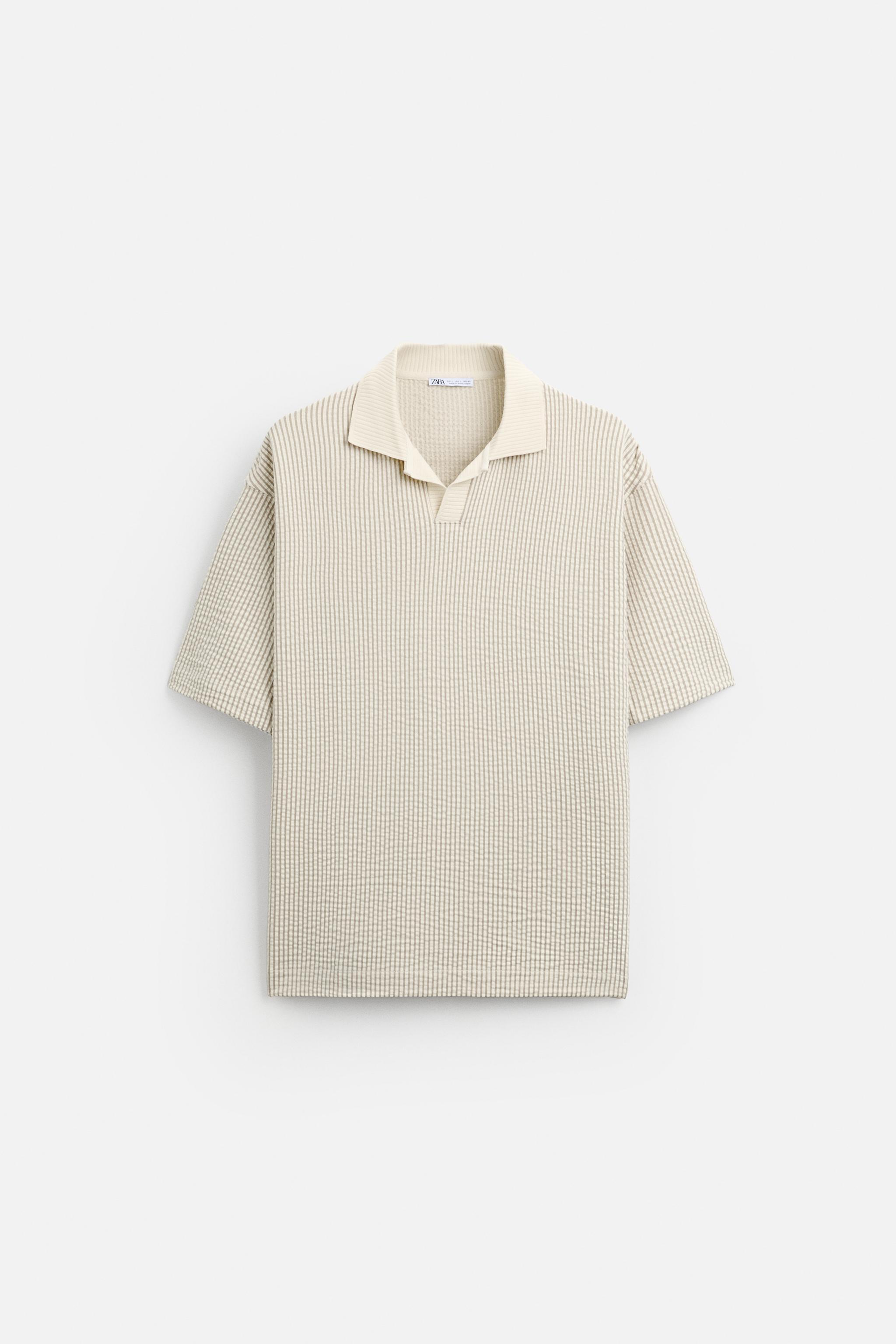 SEERSUCKER JACQUARD POLO Product Image