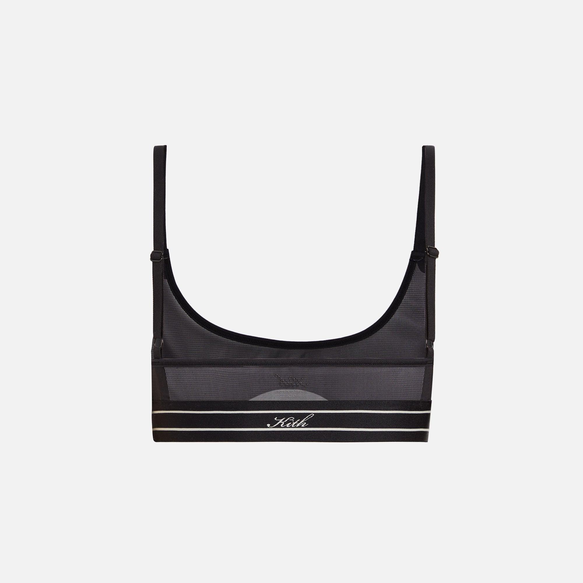 Kith Women Cut Out Mesh Bra - Black Female Product Image