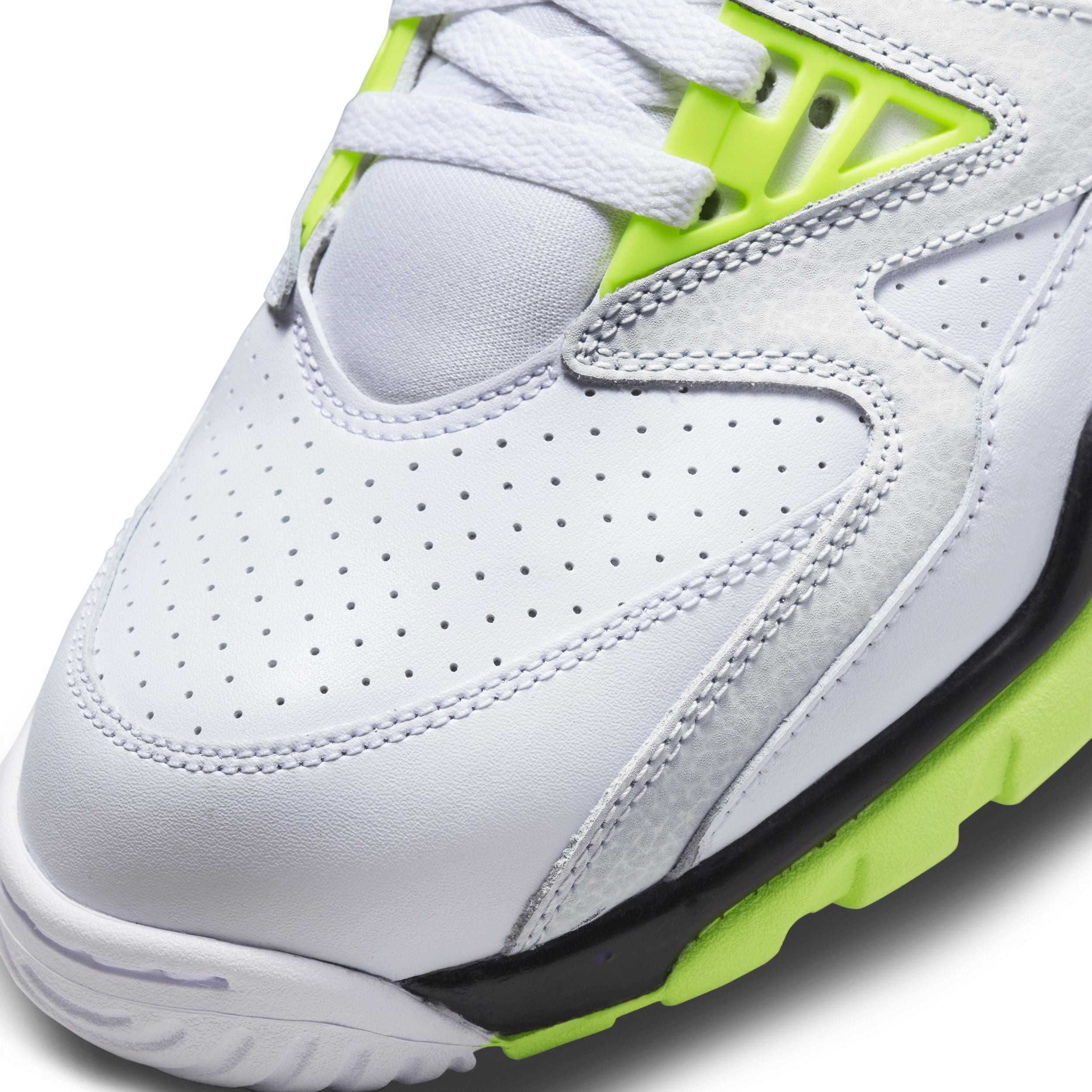 Nike Mens Air Trainer 3 - Running Shoes White/Blue/Volt Product Image