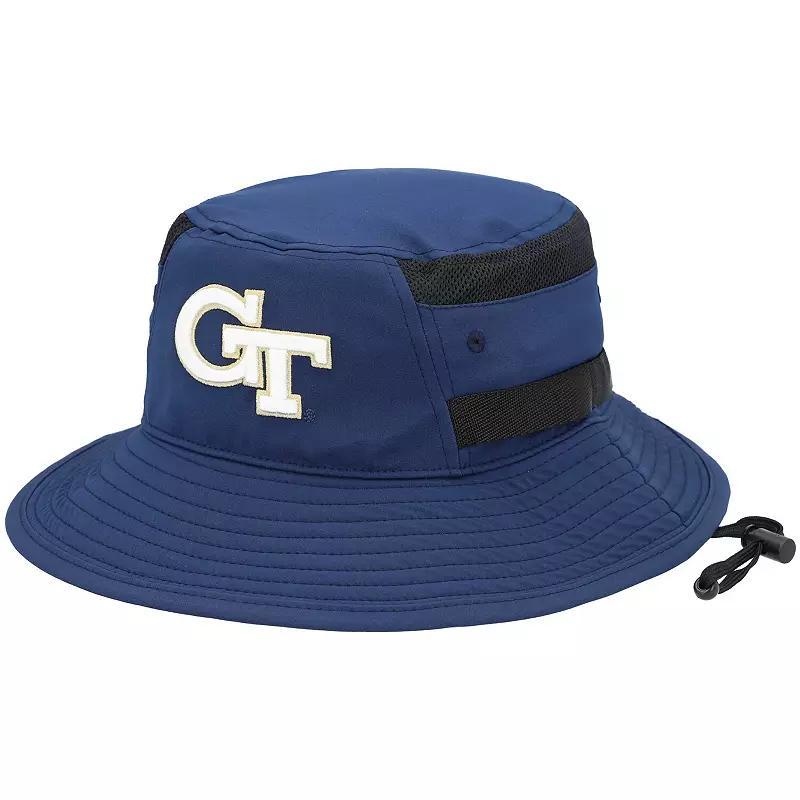 Mens adidas Georgia Tech Yellow Jackets 2021 Sideline AEROREADY Bucket Hat Blue Product Image