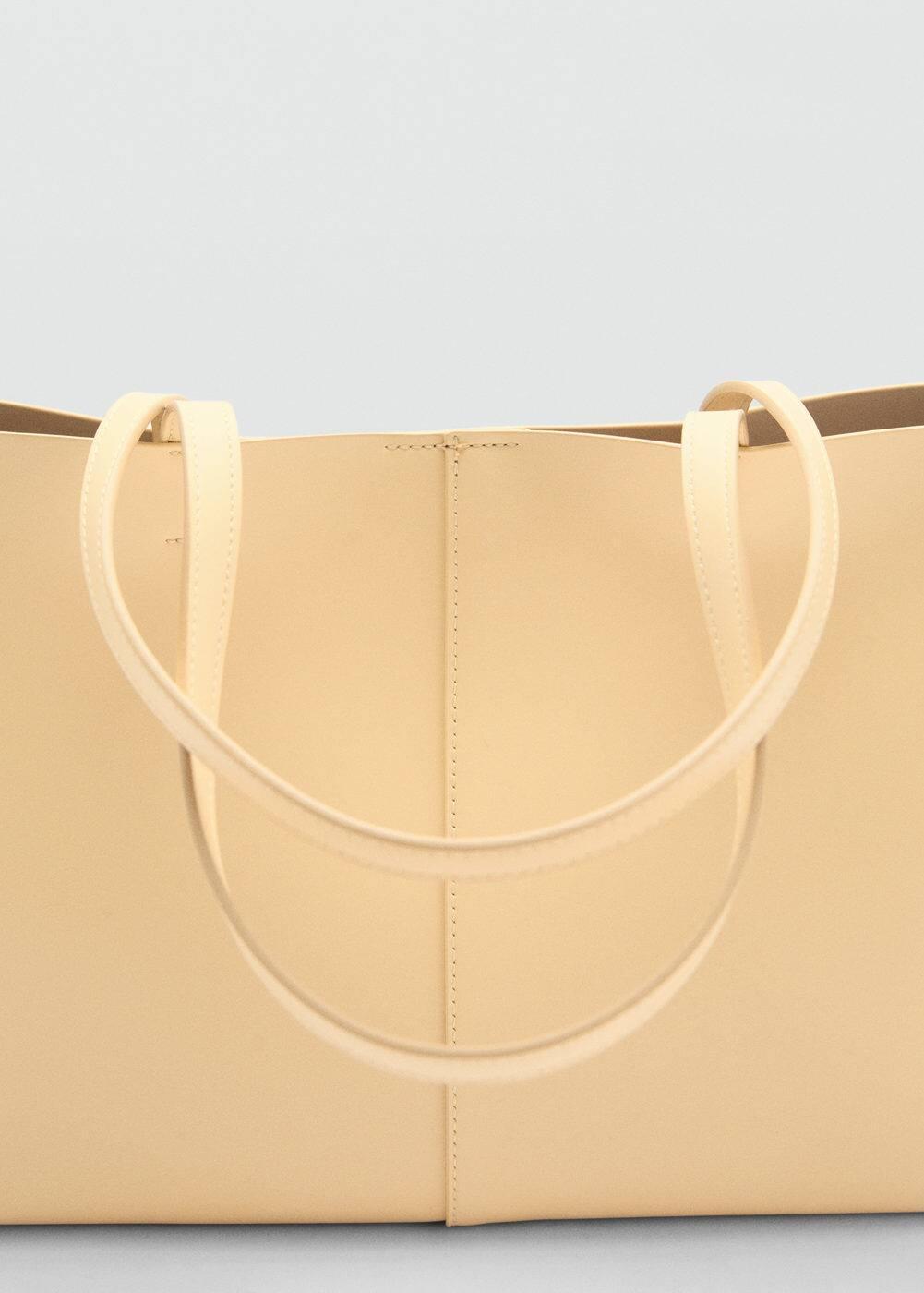 MANGO - Leather-effect shopper bag - One size - Women Product Image