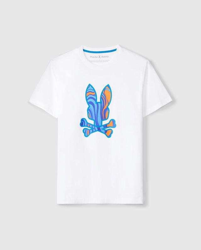 Psycho Bunny Men's Nevada Graphic Tee 100 WHITE Product Image