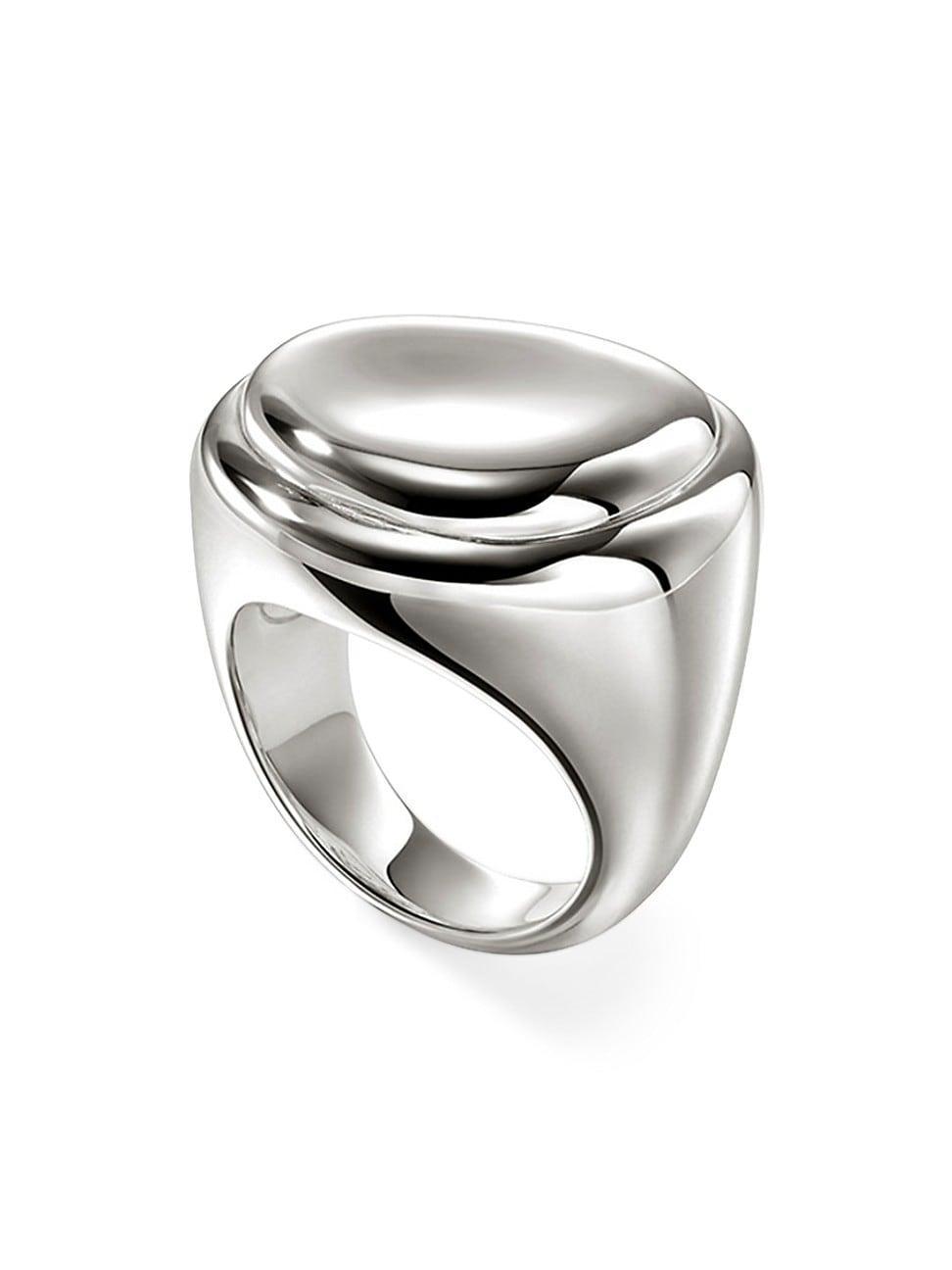 Womens Pebble Sterling Silver Ring Product Image