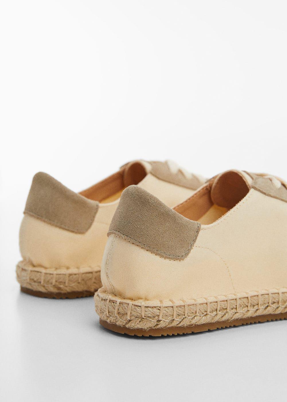 MANGO MAN - Jute shoe with suede laces ecruMen Product Image