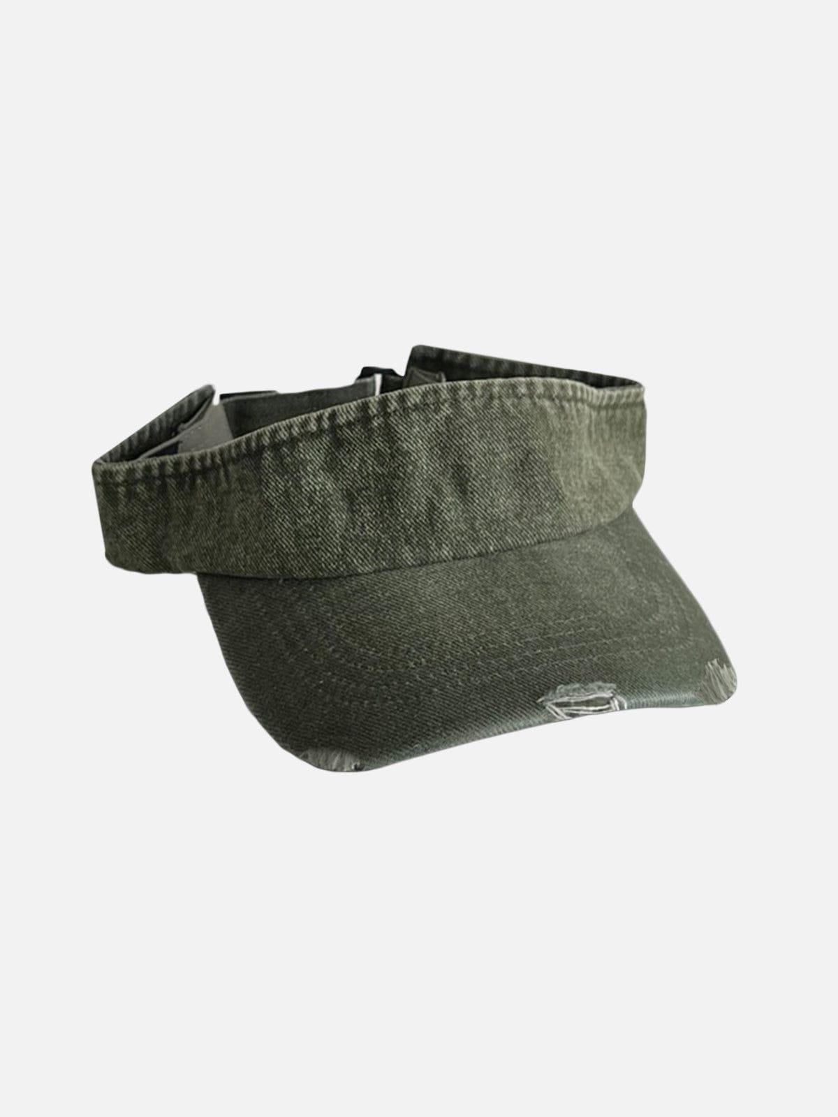 Distressed Washed Denim Visor Product Image