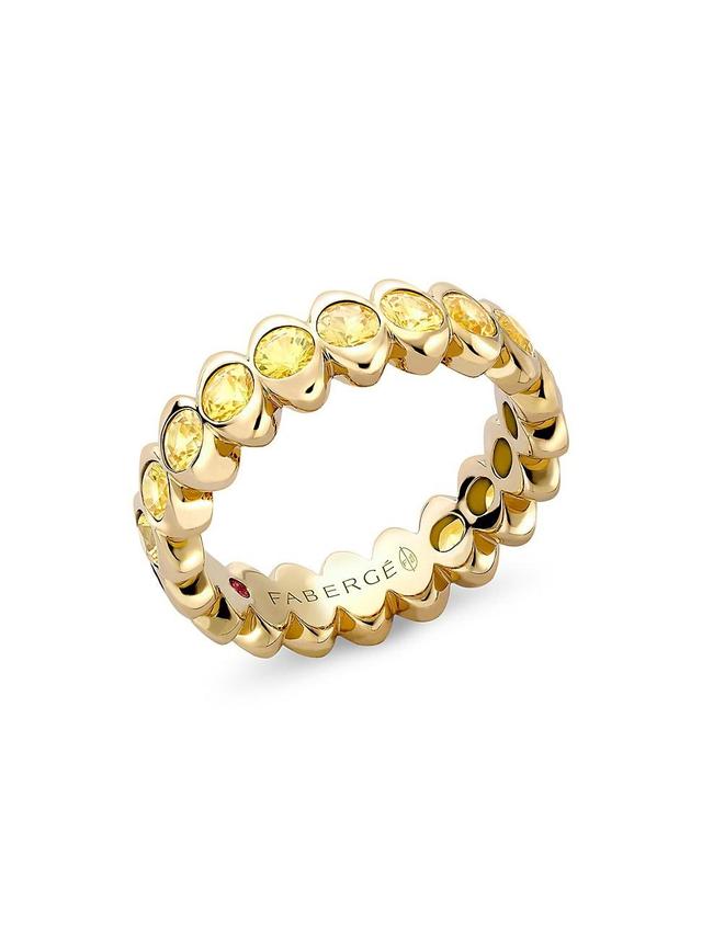 Womens Colours of Love Cosmic Curve Yellow Gold Yellow Sapphire Eternity Ring Product Image