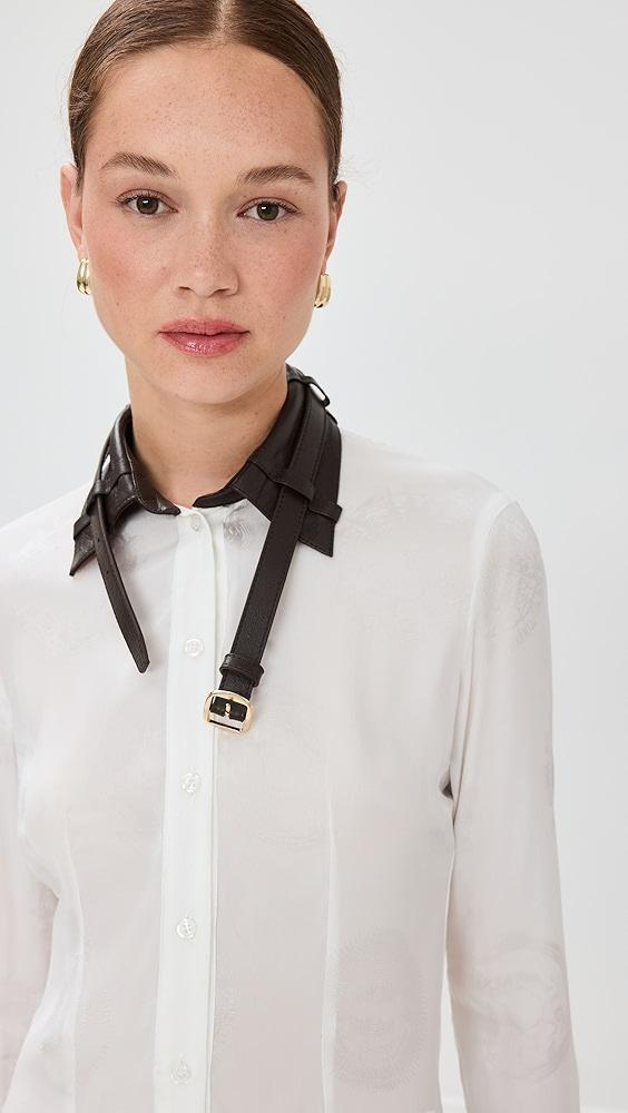 Coperni Leather Collar Belt Dress | Shopbop Product Image