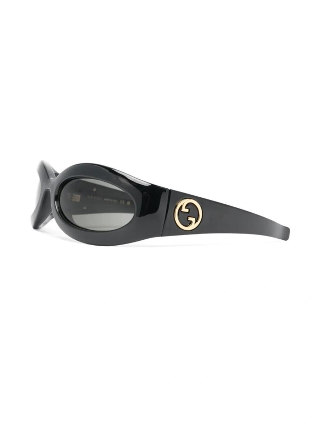 Logo Square Tinted Sunglasses In Black Product Image