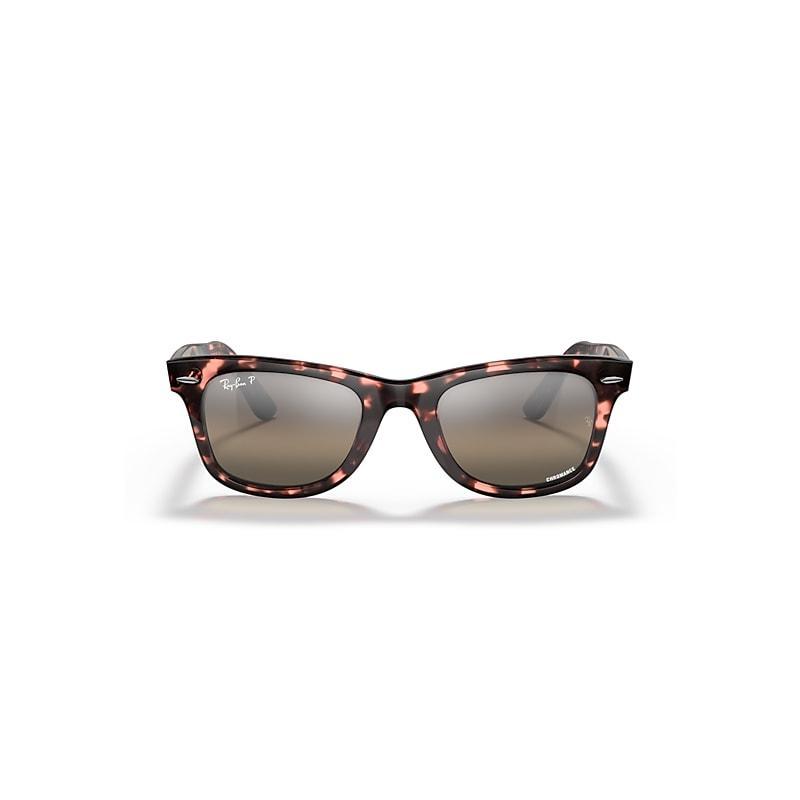 Womens Wayfarer Tortoiseshell Chromance Sunglasses Product Image