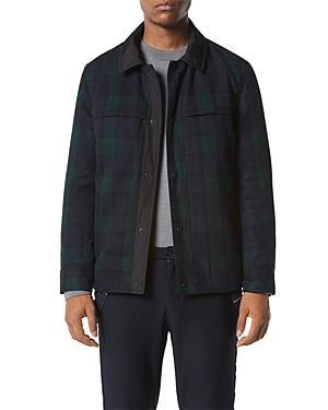 Marc New York Mens Gosper Quilted Plaid Shirt Jacket - Black Product Image