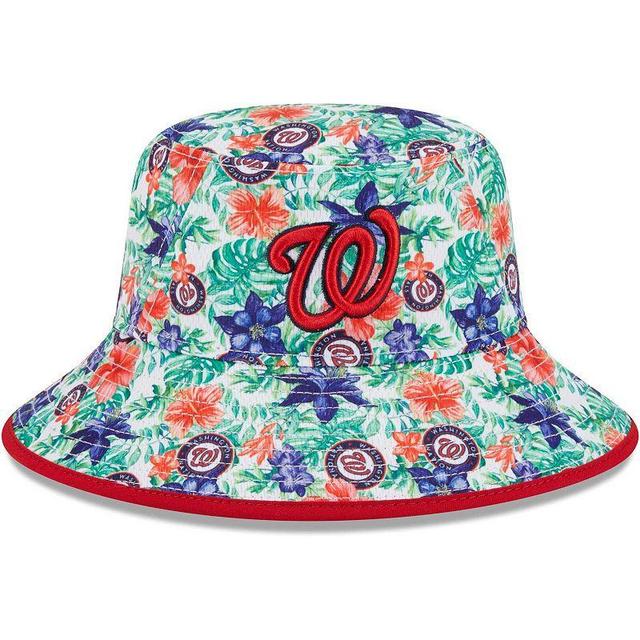 Mens New Era Washington Nationals Tropic Floral Bucket Hat Product Image