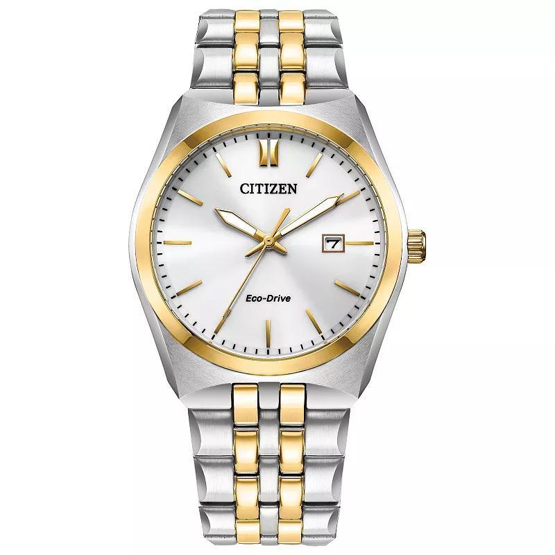 Men's Citizen Eco-DriveÂ® Corso Two-Tone Watch with Black Dial (Model: Bm7334-58E) Product Image