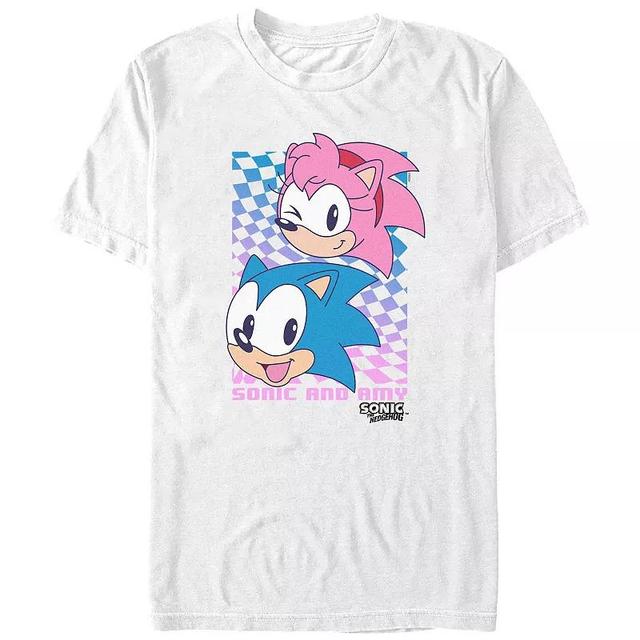 Mens Sonic The Hedgehog Sonic And Amy Graphic Tee Product Image