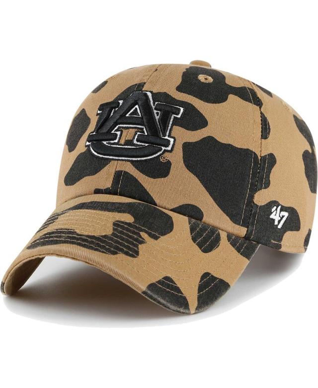 Womens 47 Brand Auburn Tigers Rosette Leopard Clean Up Adjustable Hat Product Image