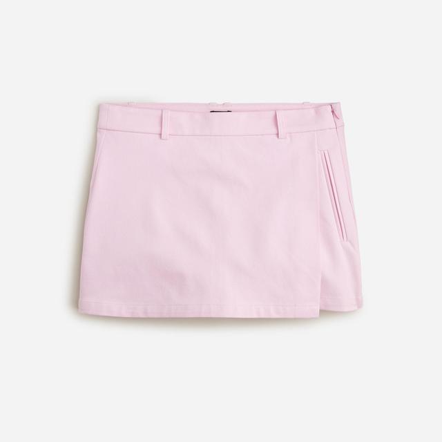 Mini skort in bi-stretch cotton blend Product Image