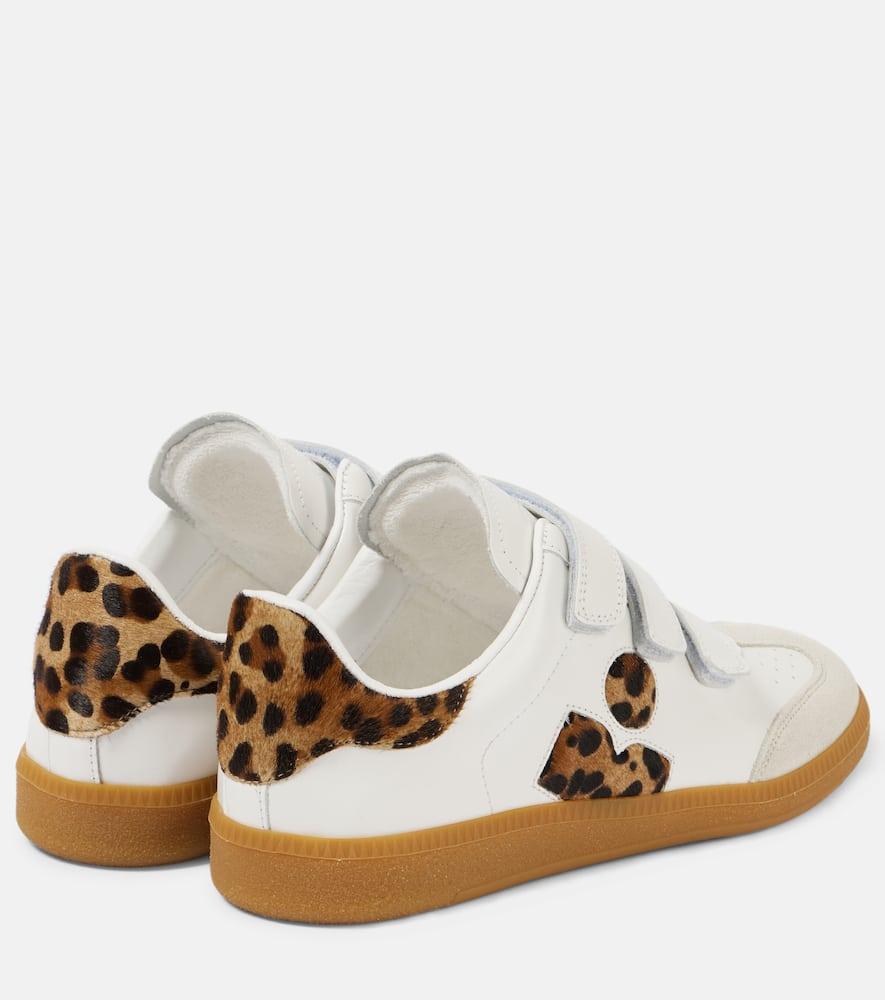 Beth Leather Sneakers In Printed Product Image