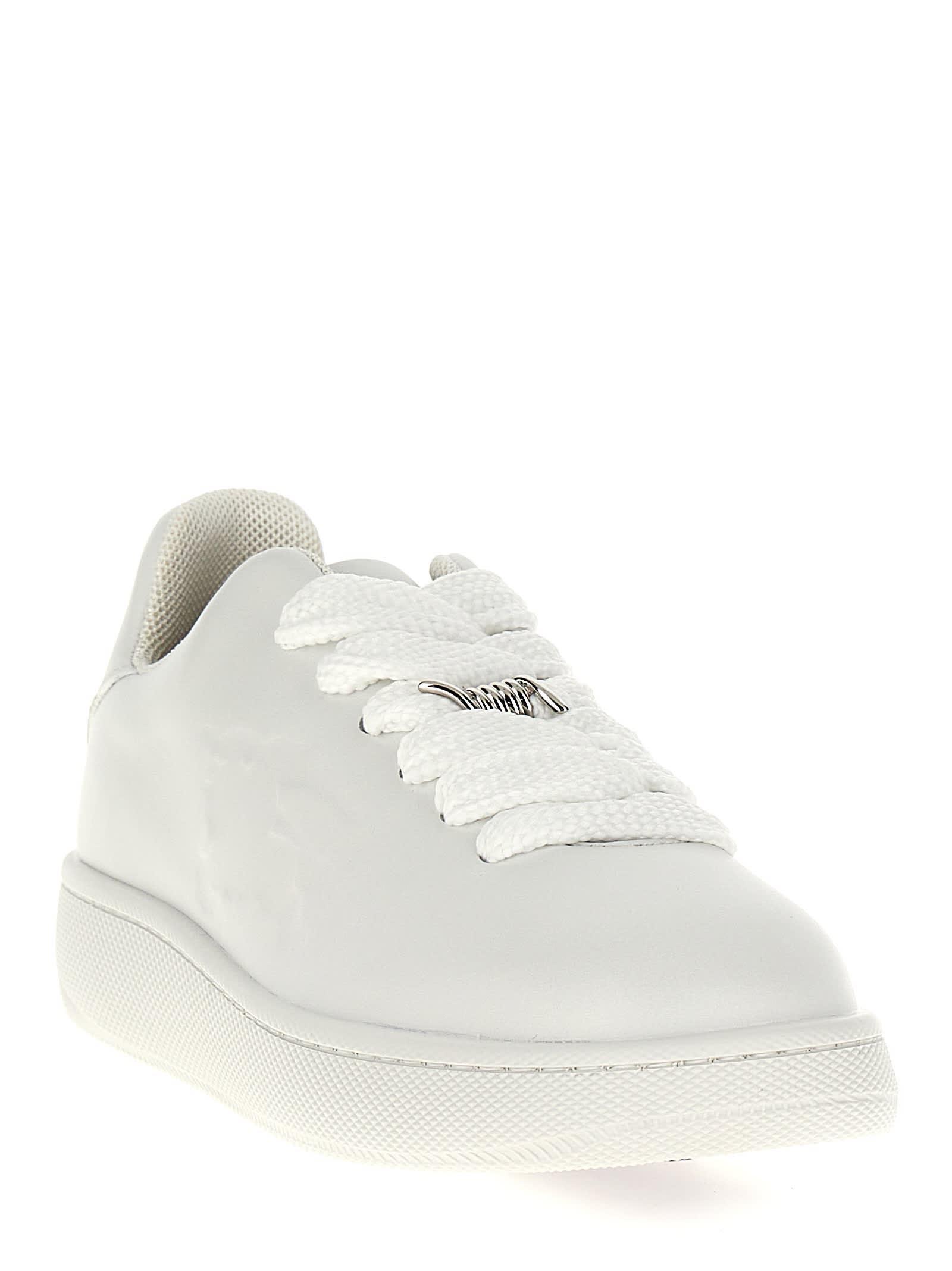 BURBERRY Box Sneakers In White Product Image