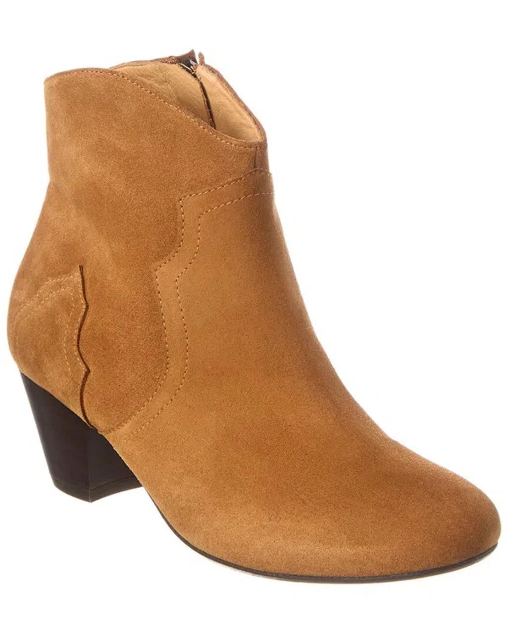 ISABEL MARANT Dicker 55mm Suede Boots In Brown product image