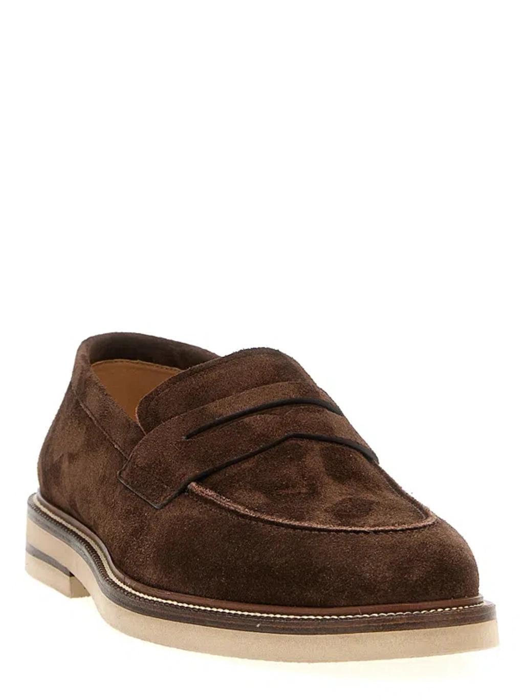 Suede Loafers Brown Product Image