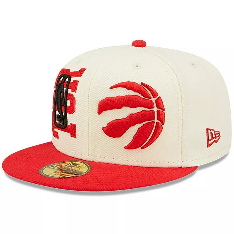 Mens New Era Cream Toronto Raptors 2022 NBA Draft 59FIFTY Fitted Hat Product Image