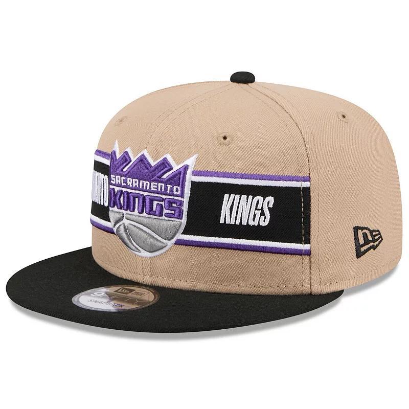 Mens New Era Tan/Black Sacramento Kings 2024 NBA Draft 9FIFTY Snapback Hat Product Image