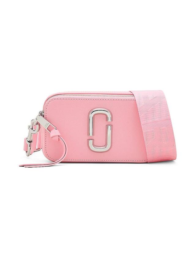 Womens The Solid Snapshot Leather Crossbody Bag Product Image