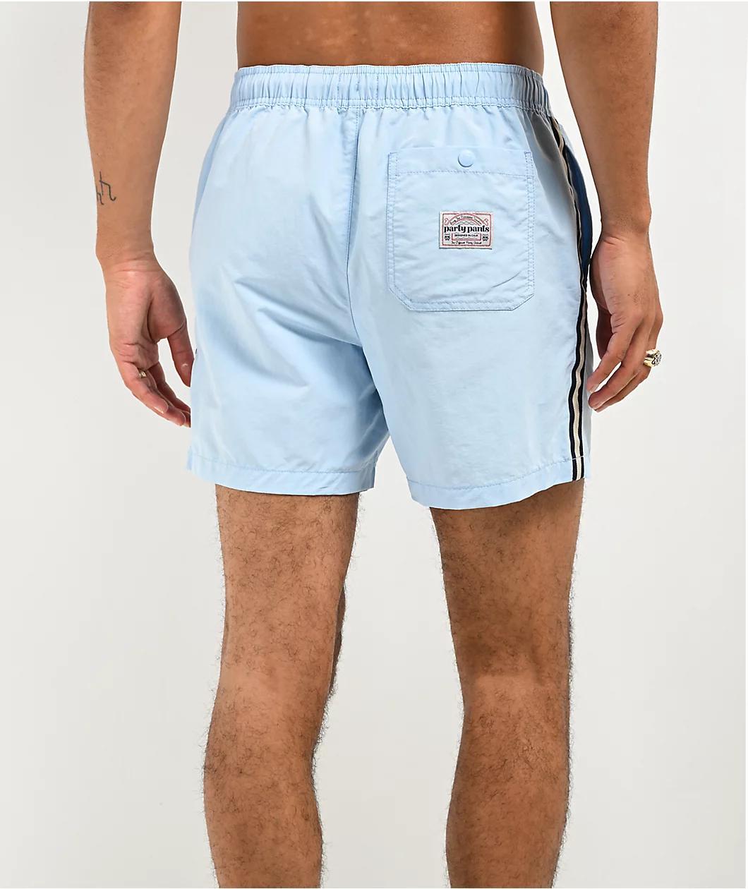 Party Pants Journey Man Blue Board Shorts Product Image