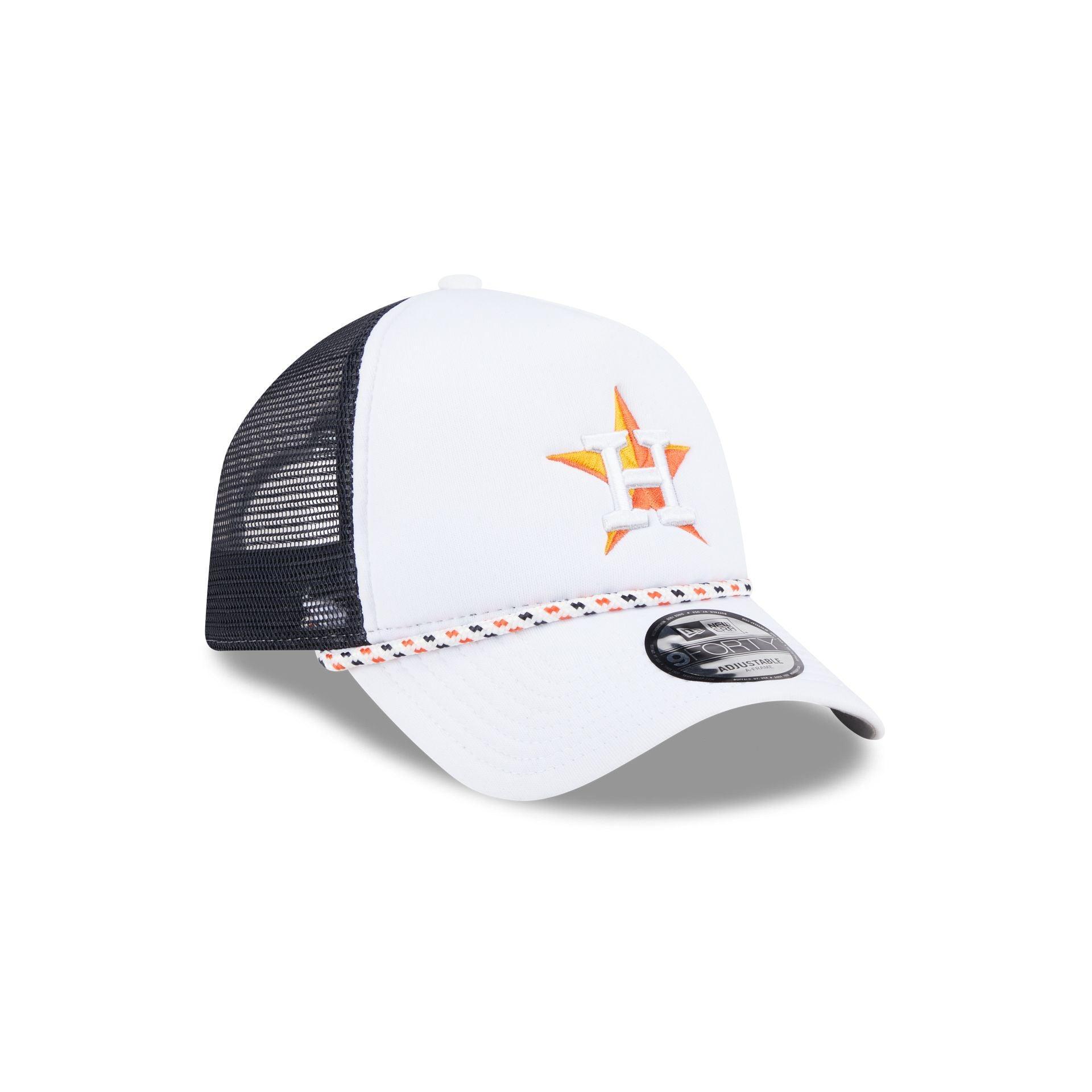 Houston Astros Court Sport 9FORTY A-Frame Trucker Hat Male Product Image