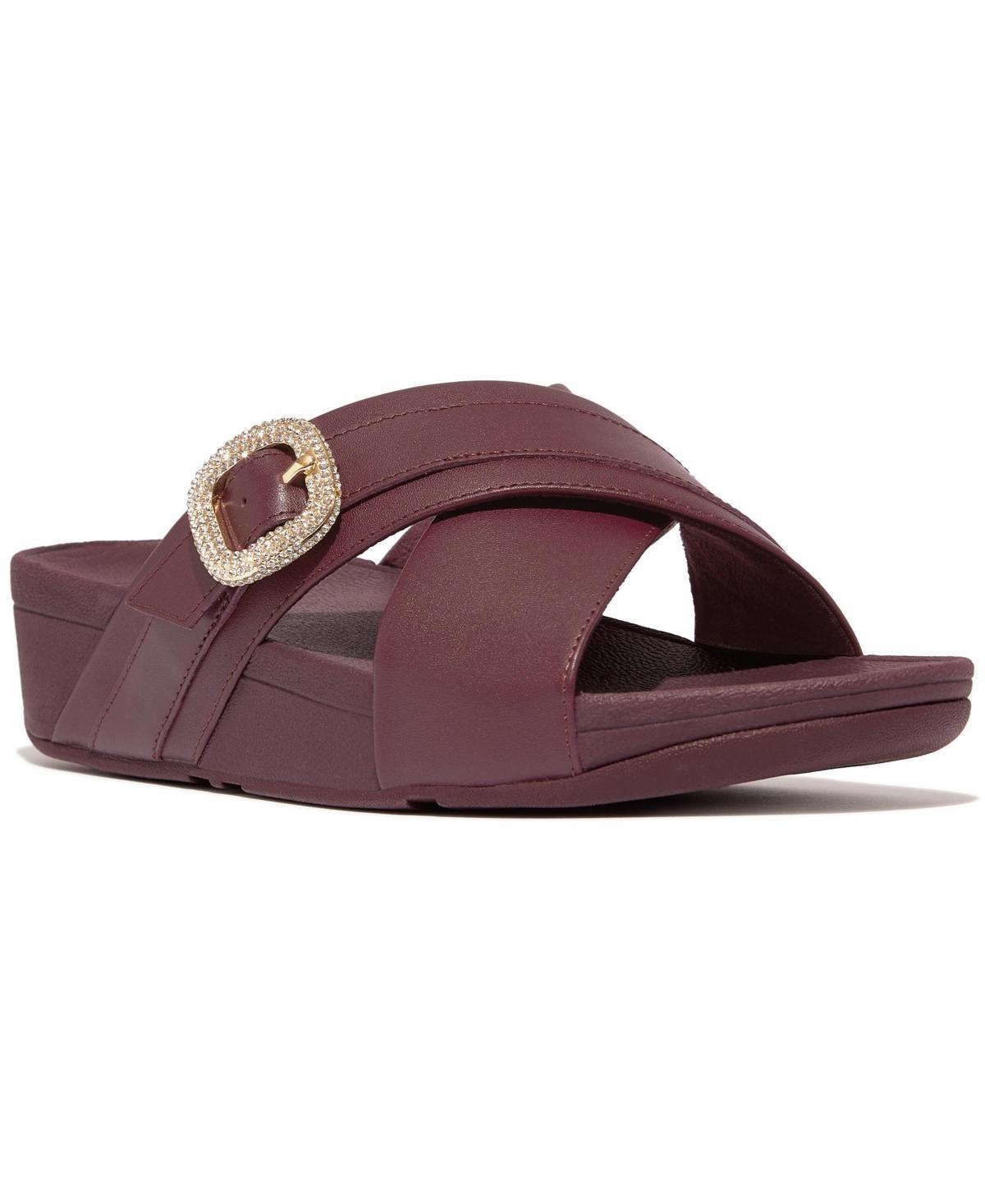 FitFlop Womens Lulu Crystal Buckle Sandals Product Image