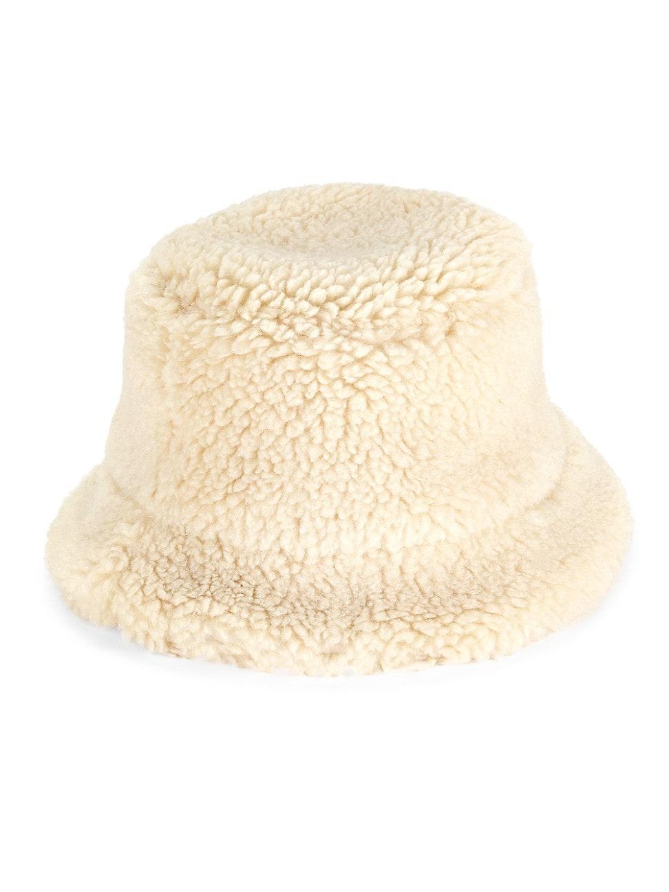 Womens Gilly Cannaba Faux Shearling Bucket Hat Product Image