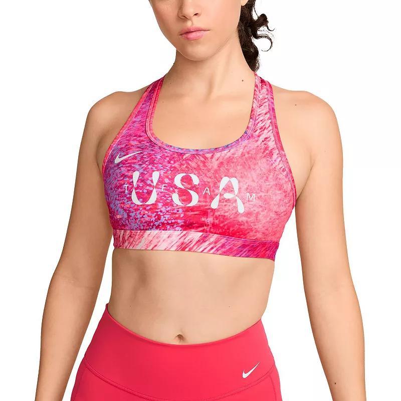 USA Swoosh Nike Womens Dri-FIT Padded Sports Bra Product Image