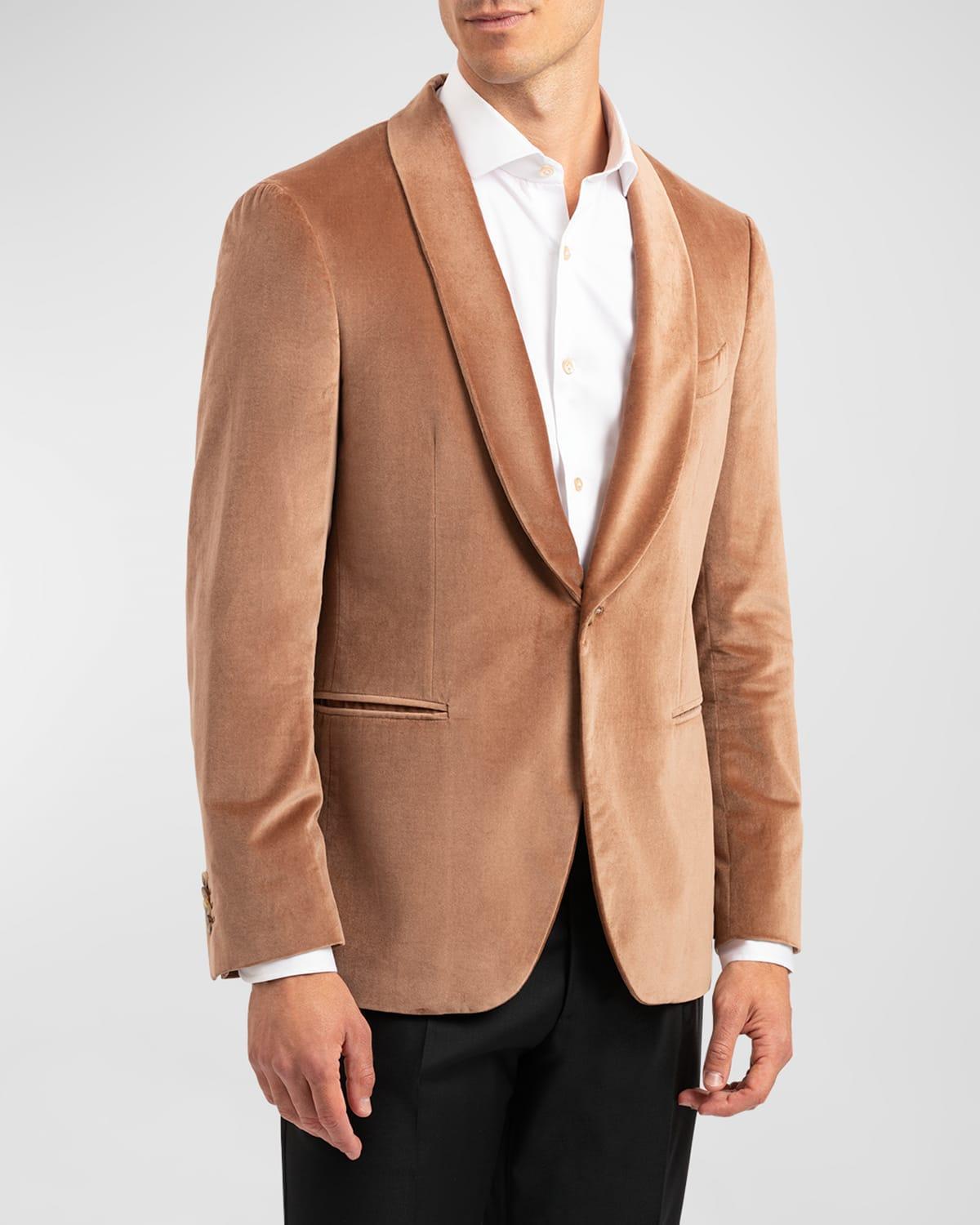 Men's Velvet Shawl Tuxedo Jacket Product Image