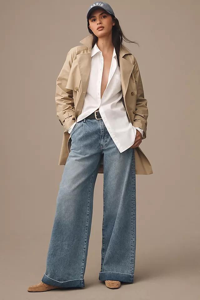 Pilcro High-Rise Pleated Cuff Trouser Jeans Product Image