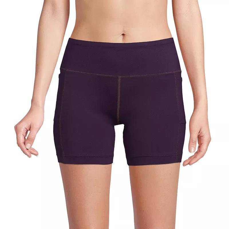 Womens Lands End 6 Chlorine-Resistant UPF 50 Swim Shorts Product Image