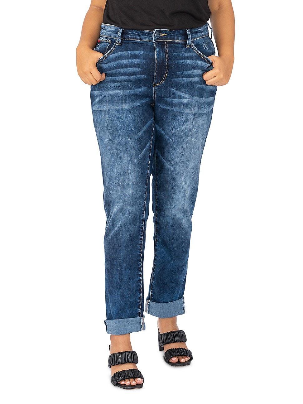 Womens High-Rise Boyfriend Jeans Product Image