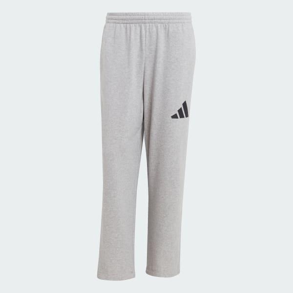 adidas Essentials Wide Leg 3 Bar Logo Pants Medium Grey Heather S Mens Product Image