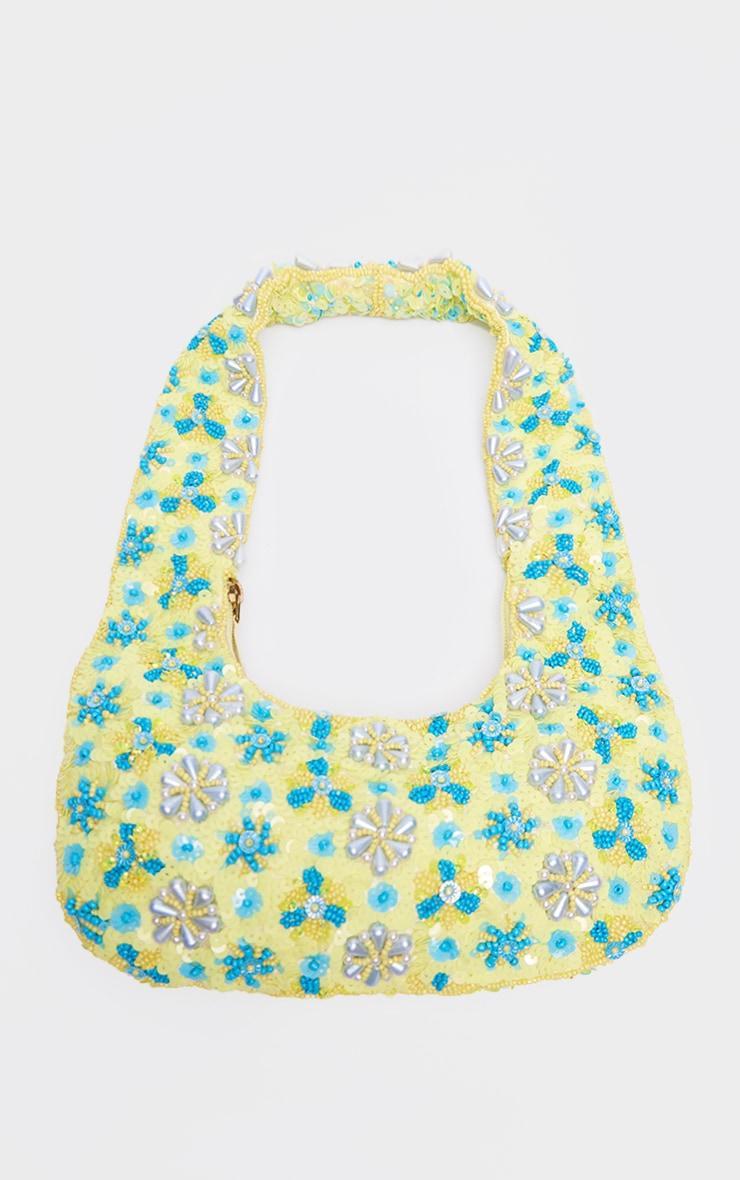 Yellow Flower Sequin Handbag Product Image