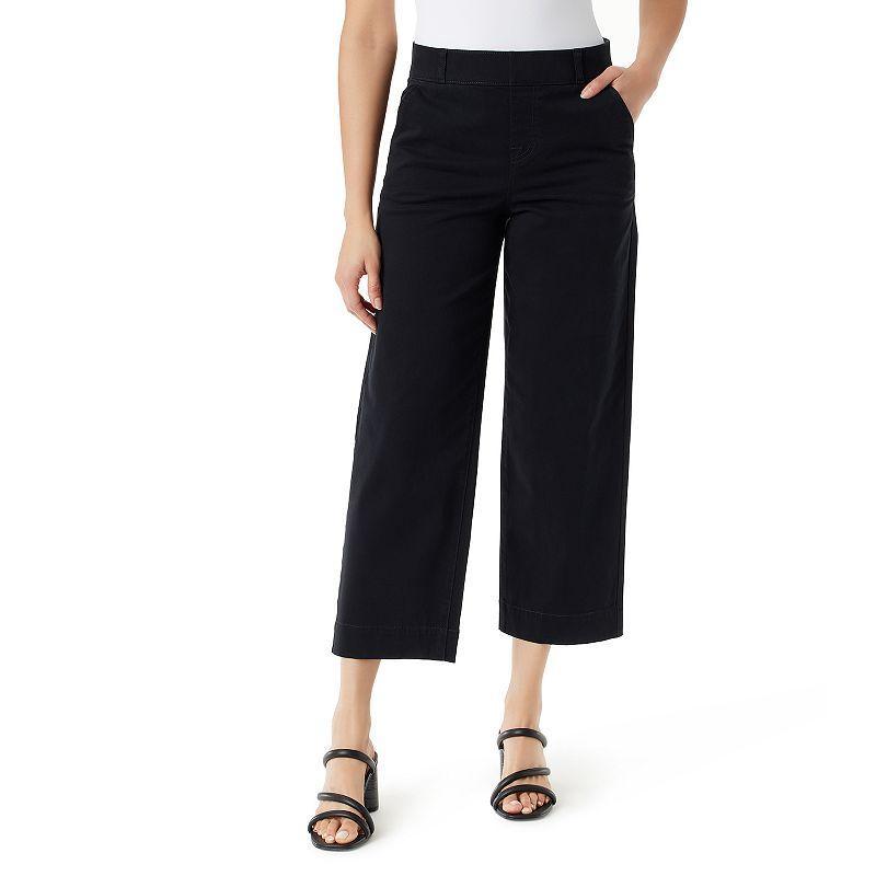 Womens Gloria Vanderbilt Shape Effect Wide Leg Crop Pants Product Image