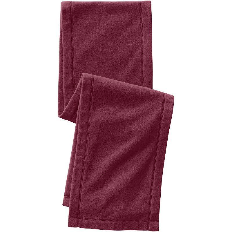 Womens Lands End Fleece Winter Scarf, Rich Red product image